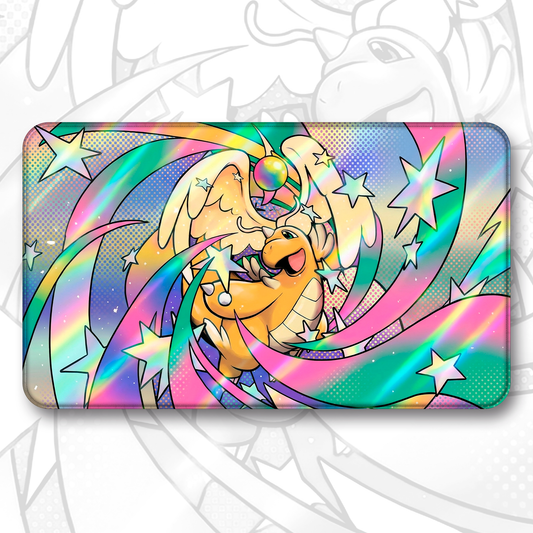 Playmat Mega Dragonite Holo Effect
