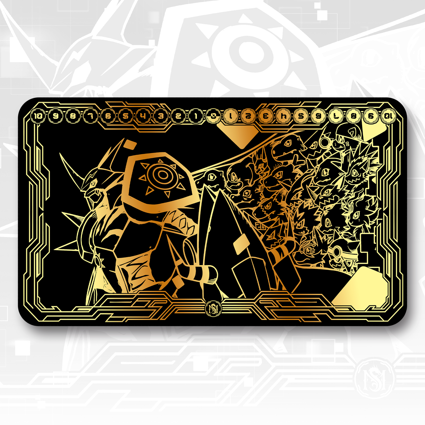 Playmat Omegamon BlackGold